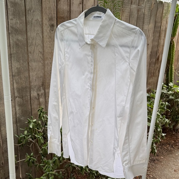 Jil Sander Men's Crisp White Dress Shirt - Picture 1 of 10